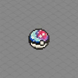 Pokeball Sprite Yellow - Grid Paint