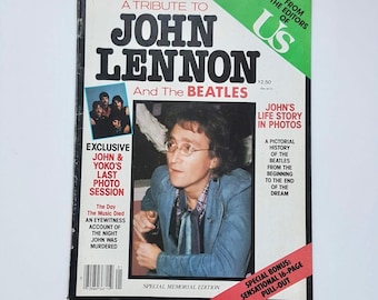 Sale! Vintage John Lennon US Magazine Special Edition, 1980, Rare Find, Rock Memorabilia, Beatles