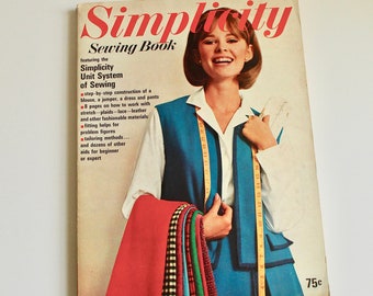 Vintage Simplicity Patterns Sewing Book, Copyright 1965