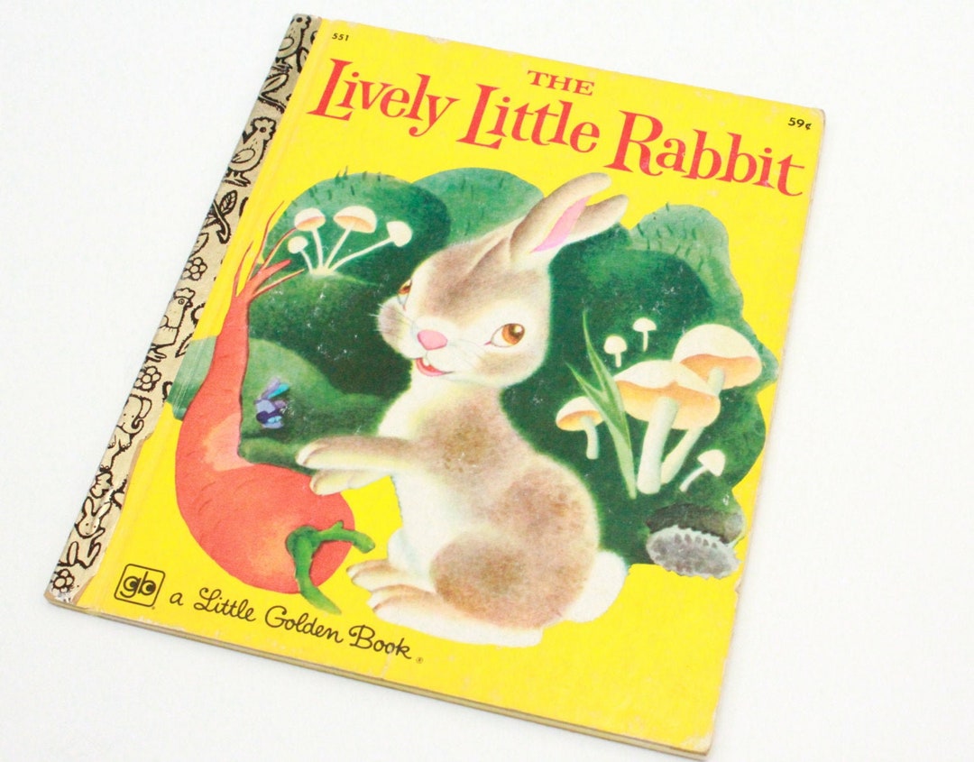 Little Golden Book, Lively Little Rabbit, Vintage 1978 - Etsy