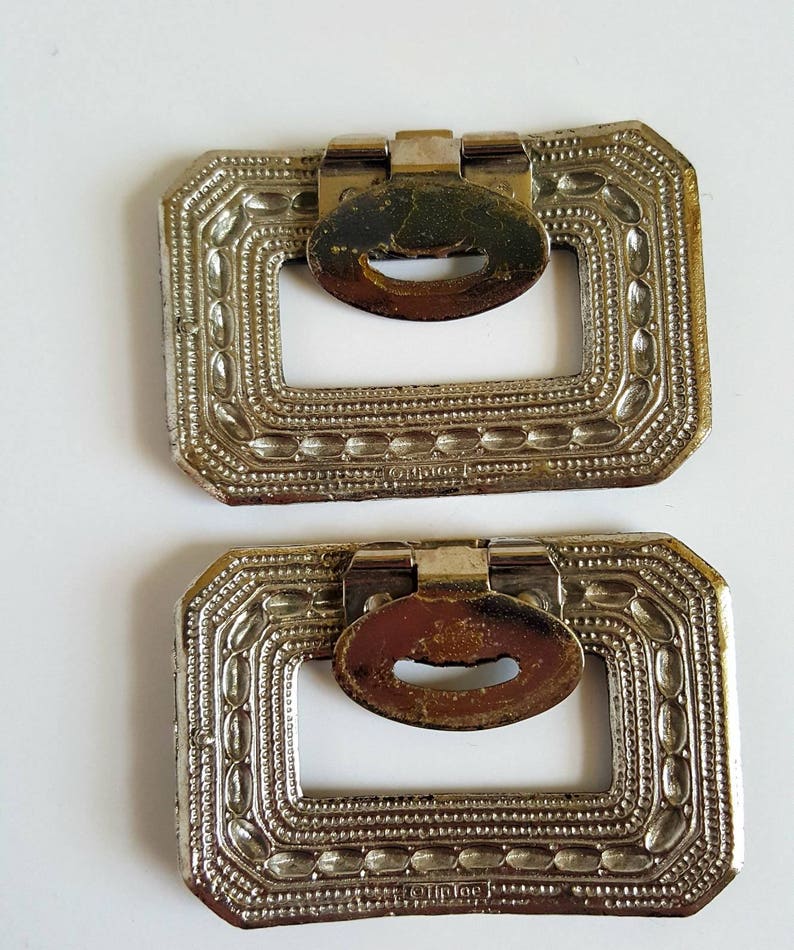 Vintage Shoe Clips by Tip Toe 1960s Metal Filagree Wedding Etsy
