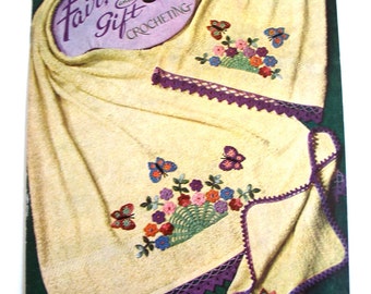 Crochet Pattern Brochure, Fair Bazaar and Gift Crocheting, Lily Mills 1952