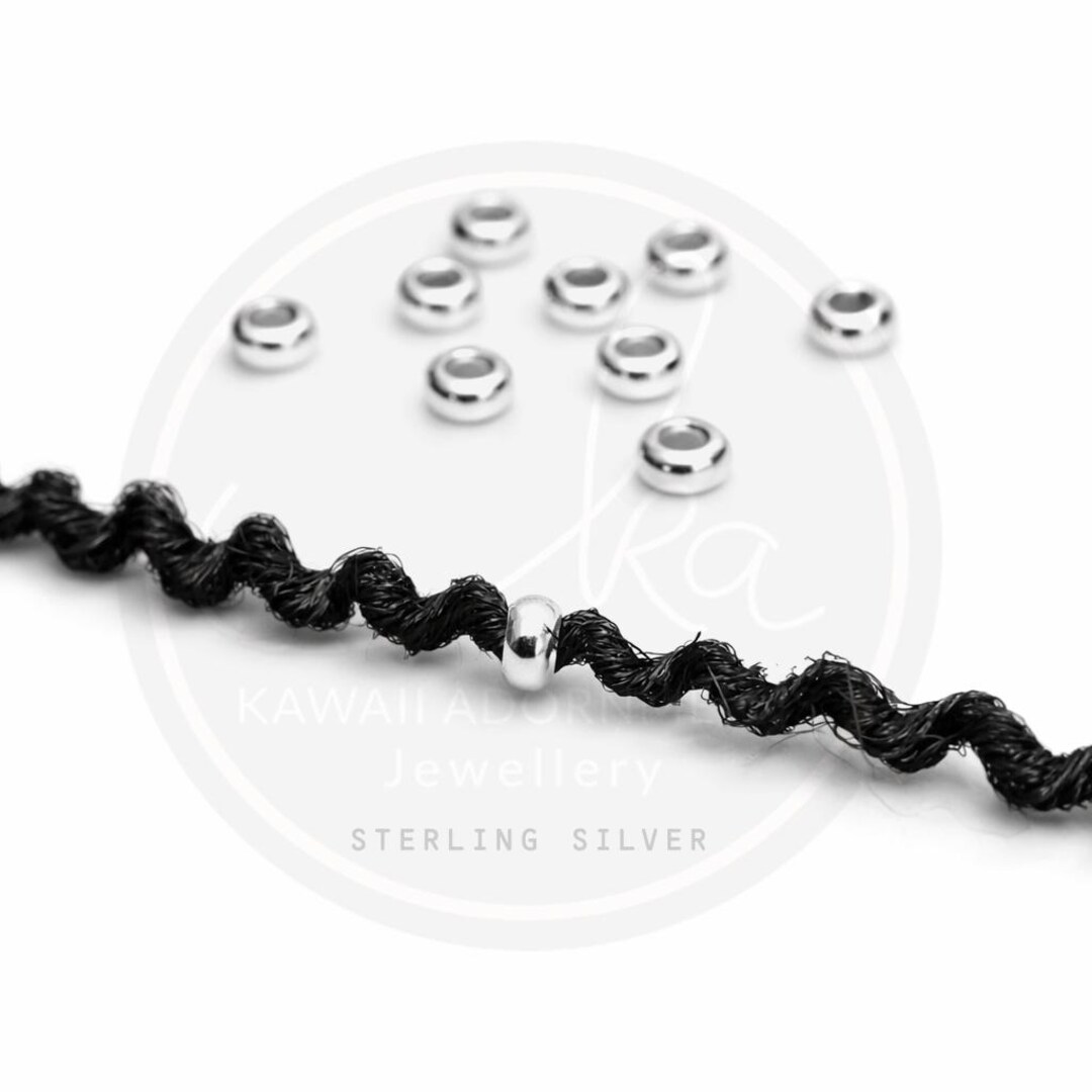 Loc Accessory Silver Sterling Silver Loc Rings – Pack of 10 – Lightweight Jewellery - for ...