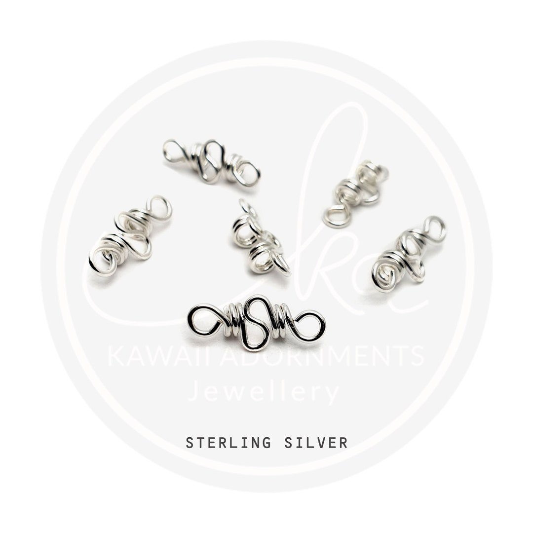 Loc Accessory Silver 925 Sterling Silver Mini Loc Jewelry X 6 / Loc Jewelry / Loc Adornments ...