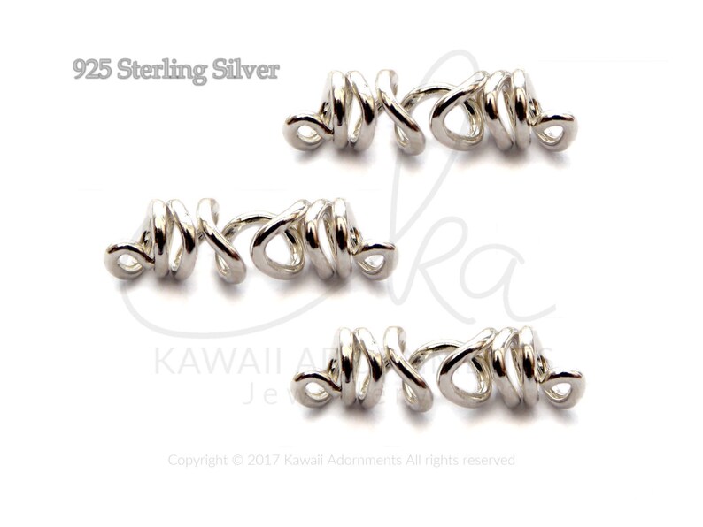 Mini Loc Jewelry pk of 3 Sterling Silver / loc jewelry / hair Jewelry will fit Sisterlocks ™ or Microlocs, 2.5mm or 3mm hole image 4