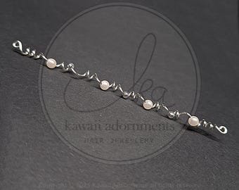 Sterling Silver Bridal Hair Wrap – Wedding Loc Jewellery for Sisterlocks® & Microlocs