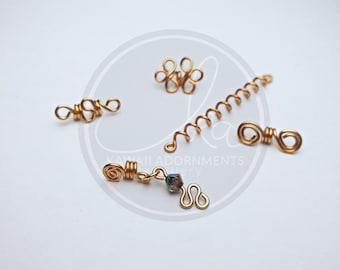 TRY ME ! Variety pack Mini Loc Jewellery will fit Sisterlocks ™ or Microlocs size locs