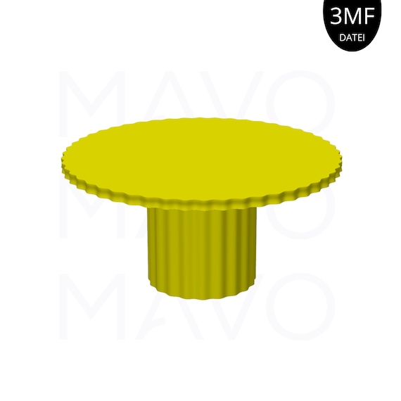 3D Druck 3MF Cake Stand 'Bloom' | Moderner Tortenständer Datei | Scallop Cake Stand | Dessert Display | Digital Download | Kommerz. Nutzung