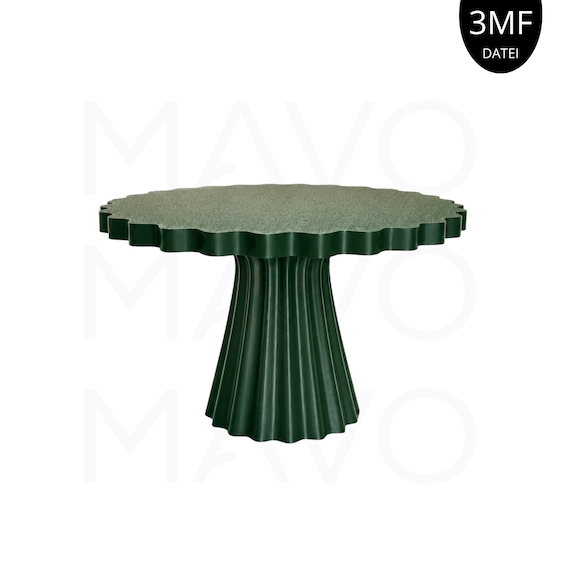 3D Druck 3MF Cake Stand 'Liora' | Moderner Tortenständer Datei | Scallop Cake Stand | Dessert Display Digital Download kommerziellen Nutzung