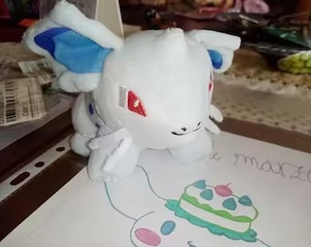 Cute Nidoran Plush Toy 12cm, Soft Purple Stuffed Animal, Kawaii Gift for Kids & Fans
