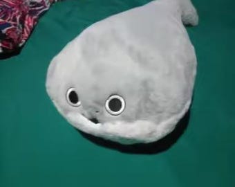 Giant Sacabambaspis Plush – Prehistoric Jawless Fish Stuffed Toy, Cute Ocean Creature Plushie Gift