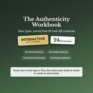 Authenticity Quiz & Workbook – Shadow Work, People Pleasing, Core Values – Interactive Self-Assessment