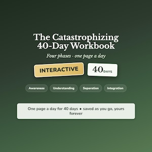 Diario per la gestione della catastrofizzazione: esercizi e guida di 40 giorni – Ferma la spirale delle 2 del mattino – Guida digitale interattiva