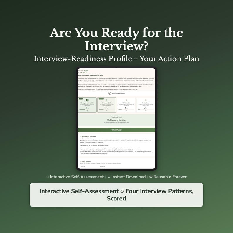 Interview Prep Quiz & Workbook — cover image, Self-Assessment