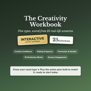 Creativity Workbook – Feeling Stuck, Creative Blocks – Self-Scoring Profile Tool