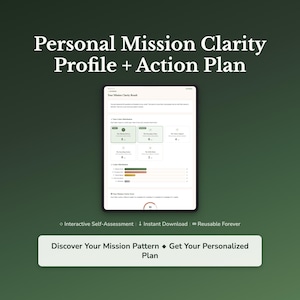 Zelfevaluatie persoonlijke missie | Doelhelderheidstest | Interactieve zelfbeoordeling