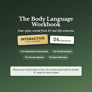 Body Language Workbook – First Impression, Communication Skills – Interactive Quiz