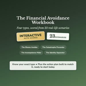 Money Avoidance Workbook Assessment – 5 Profiles + Strategy Guide – Interactive Self-Scoring Profile Tool