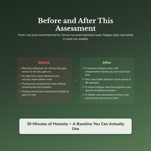 Decision Fatigue Assessment — instant digital download, no login required