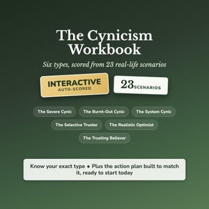 Cynicism Workbook – Trust Issues – Self-Protection – Interactive Digital Quiz