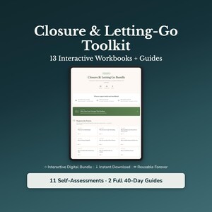 Closure Coaching Toolkit, 13 Client Tools for Breakup Coaches, Letting Go Quizzes, After the Breakup and Moving On, Commercial Use