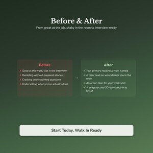 Interview Prep Quiz & Workbook — instant digital download, no login required
