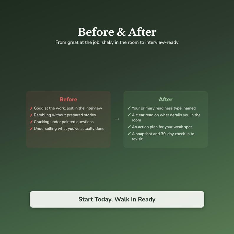 Interview Prep Quiz & Workbook — instant digital download, no login required