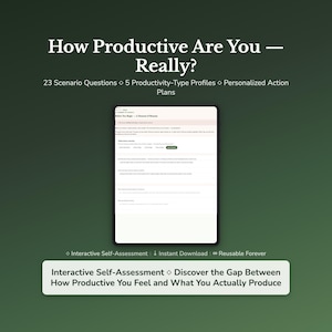 Productivity Quiz | 5 Types With Honest Blind Spots | Self-Scoring Assessment Tool