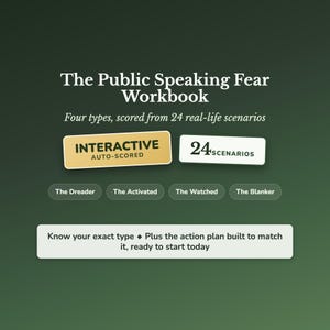 Public Speaking Quiz – Overcome Fear & Stage Fright – Self-Scoring Assessment Tool