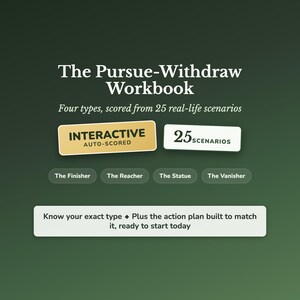 Pursuer Distancer Workbook, Couples Fighting Cycle Quiz, One Chases One Withdraws, Stonewalling and Shutting Down, Relationship Help