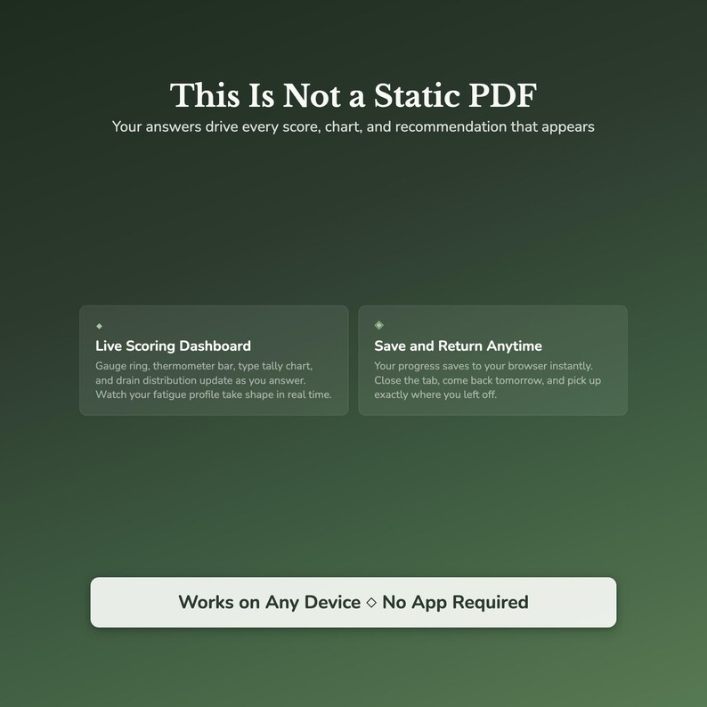 Decision Fatigue Assessment — how the interactive assessment works