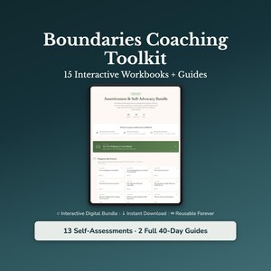 Assertiveness Coaching Toolkit, 15 Client Tools for Life Coaches, Boundaries and Saying No Quizzes, People Pleasing, Commercial Use