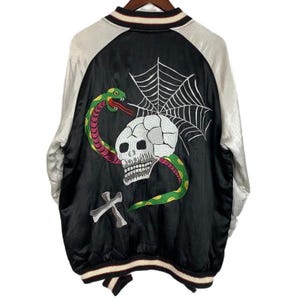 Sukajan Jacket Skull - Etsy