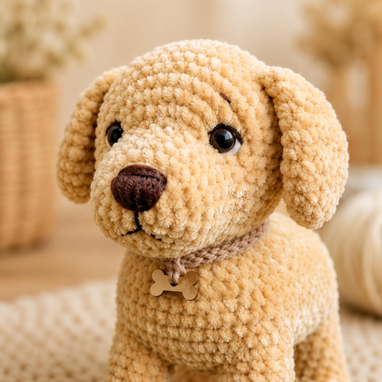 Golden Retriever Amigurumi Pattern, Golden Retriever Crochet, Crochet ...