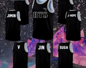 Benutzerdefinierte BTS Basketball Jersey, Kpop Konzert Tank Top, 2026World Tour Fan Shirt