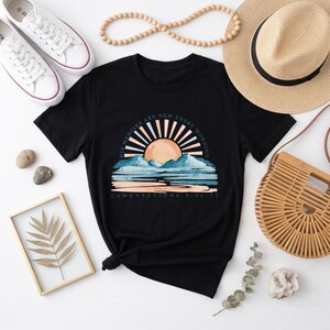 His Mercies Are New Every Morning Christian Tee, Lamentations 3:22-23 Sunset Scripture Shirt
