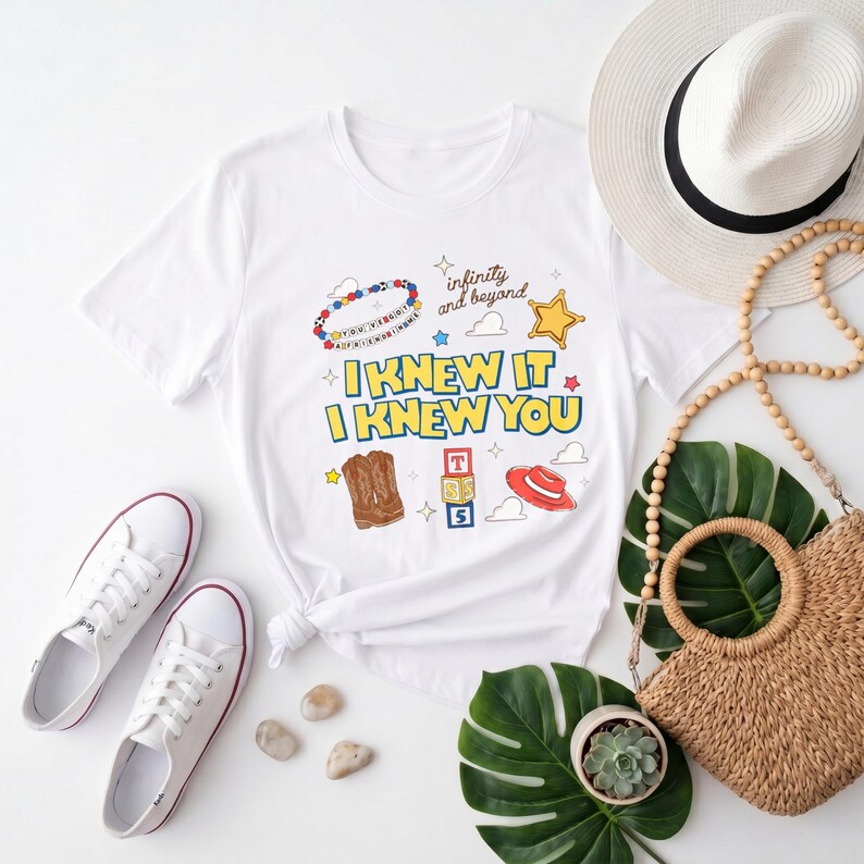 Toy Story "I Knew It, I Knew You" Fan T-Shirt, Nostalgisches Schwarzes Grafik-Shirt mit Buzz & Woody Freundschaftsdetails für den Alltag Bild 8
