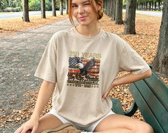 We The People 250 Years Semiquicentennial Patriotic Tee, Vintage American Flag Eagle Shirt for USA 1776-2026 Anniversary
