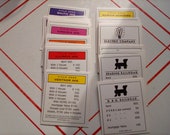 Parker Brothers Monopoly Property Cards Replacements Boardwalk Park Place Railroads