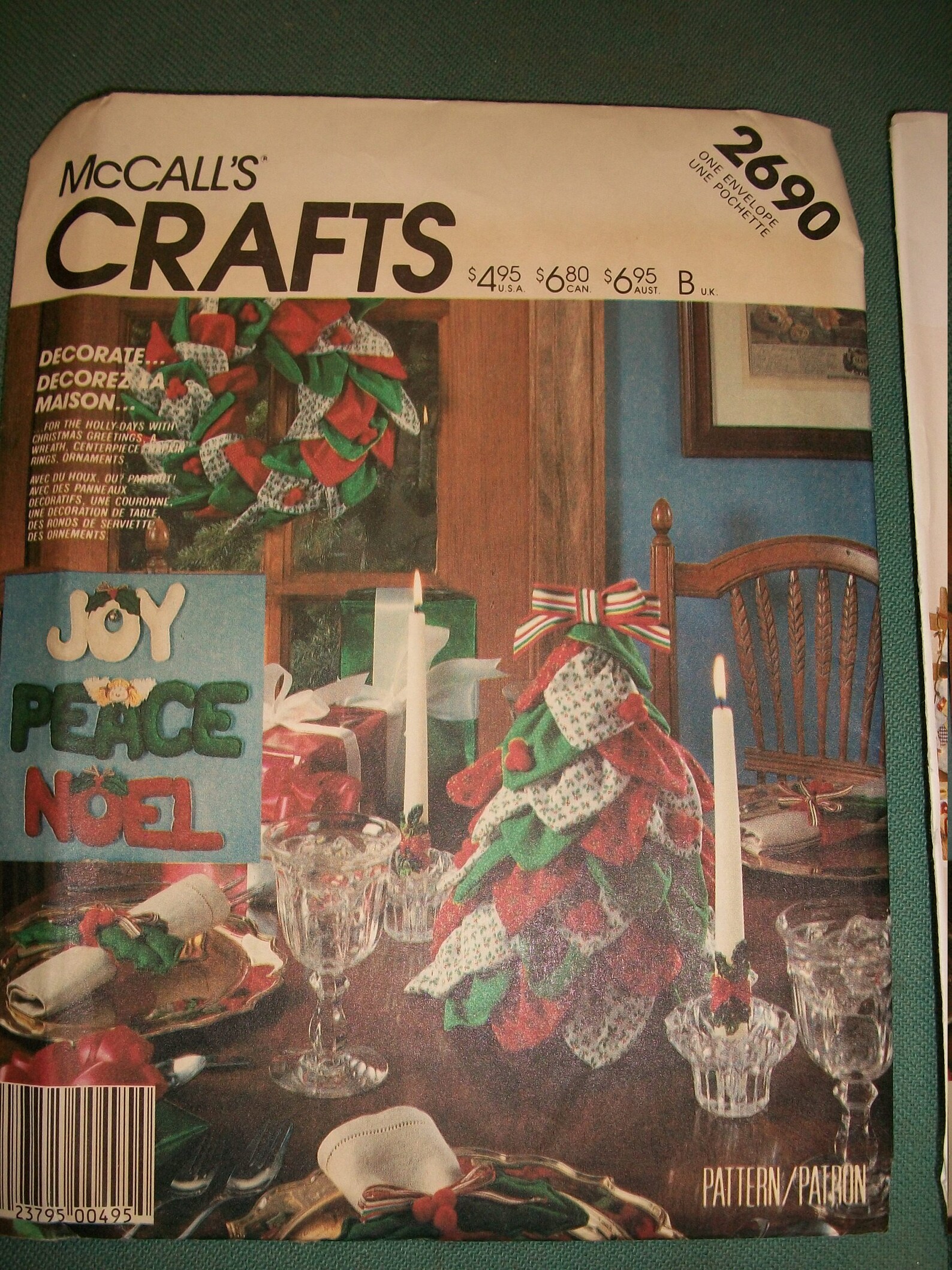 McCalls Christmas Crafts Patterns...McCalls 2690/6454 or Etsy