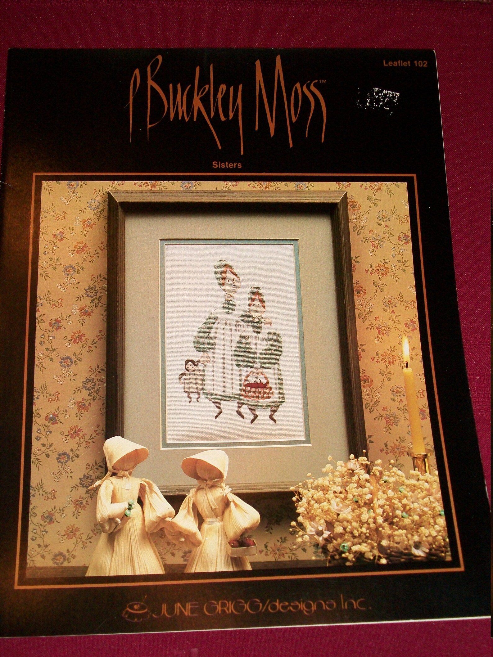 Vintage P Buckley Moss Cross Stitch Patterns...Amish People Etsy