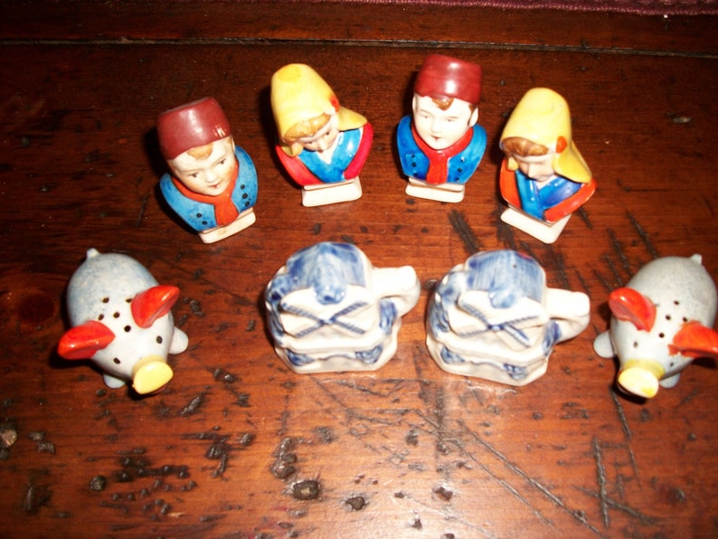 Occupied Japan Salt and Pepper Shakers..4 Sets...1940's Etsy