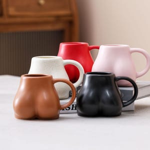 Ceramic Butt Mug: Body Shape Coffee Cup, 11oz Drinkware