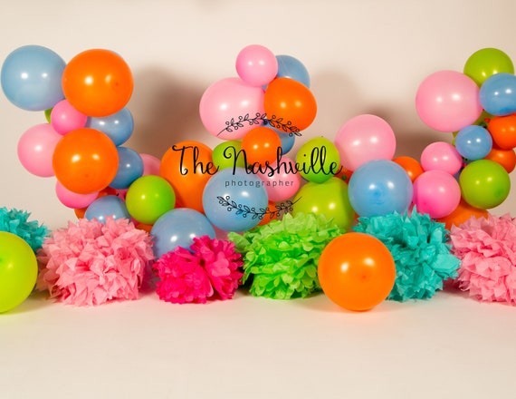 Digital balloon garland