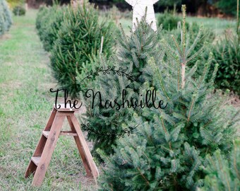 Holiday set up Christmas tree farm digital background Download Only