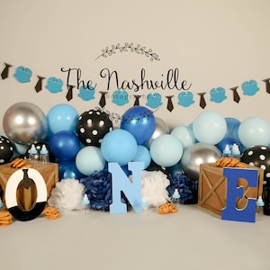 Boss 1st birthday background DIGITAL Download Only