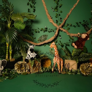 Jungle safari theme digital backdrop Download Only
