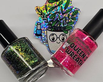 Smalto per unghie Queen's & Daddies Duo di Lacquistry, 15 ml/.5 oz ciascuno