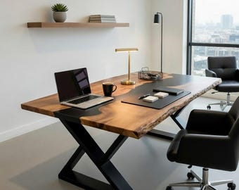 Houten bureau, Thuiskantoortafel, Gaming op tafel, Tafelblad van hars, Tafelblad van hars, Accenttafel van hars, Meubels van hars, Kantoortafel, Computerbureau