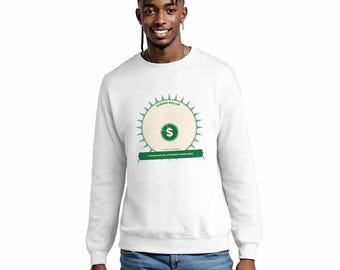 Unisex Crewneck Sweatshirt (Made in USA) Customized Services econ03strongdollar